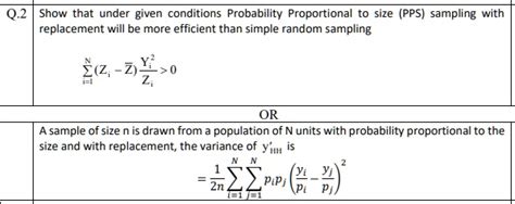 probability proportional to size sampling with replacement