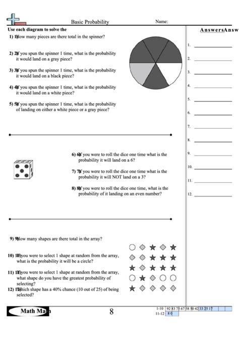 probability worksheet with answers pdf grade 10