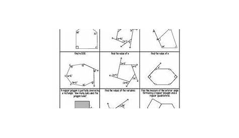 Problem Solving With Polygons Worksheet Answers