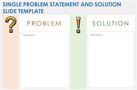 problem and solution presentation template