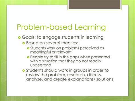 problem based learning and project based learning ppt