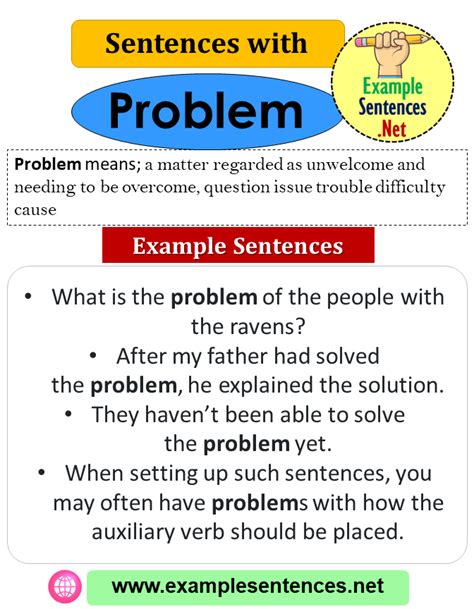problem example sentence