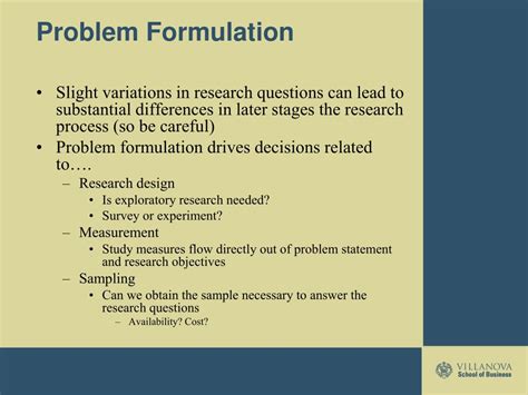 problem formulation example