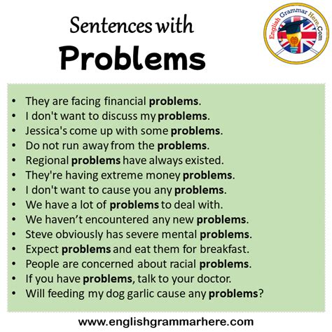 problem in a sentence
