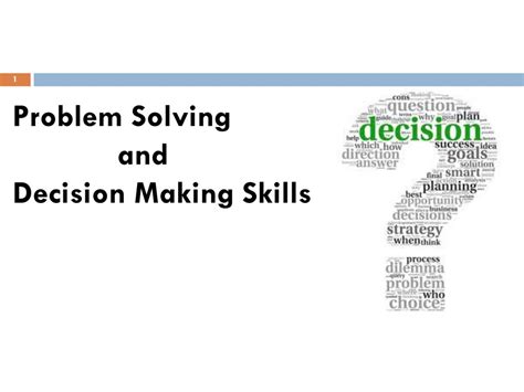 problem solving and decision making skills pdf