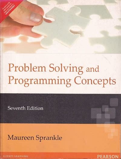 problem solving and programming concepts maureen sprankle