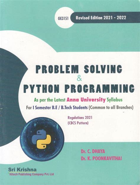 problem solving python programming book pdf
