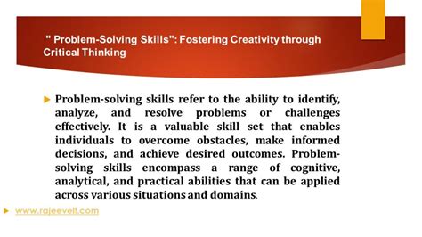 problem solving skills definition of terms