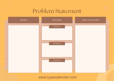 problem solving statement template