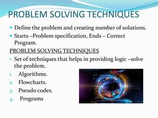 problem solving techniques using python