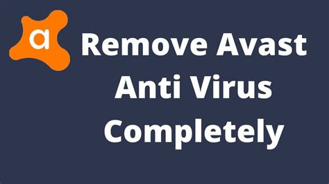 problem uninstalling avast antivirus program