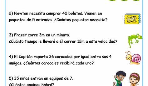 Problemas 35 - Divisiones | Problemas matematicos de multiplicacion