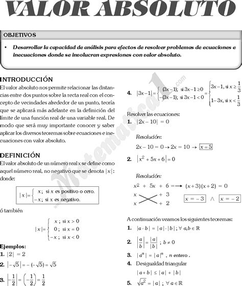 ECUACIONES CON VALOR ABSOLUTO Video 1 YouTube