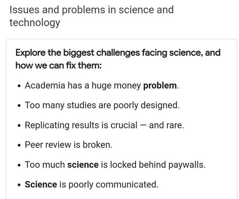 problems caused by science and technology