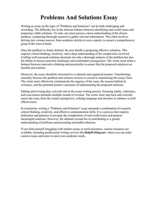 problems in the workplace and solutions essay