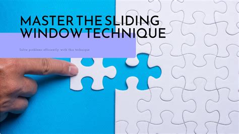 problems on sliding window technique