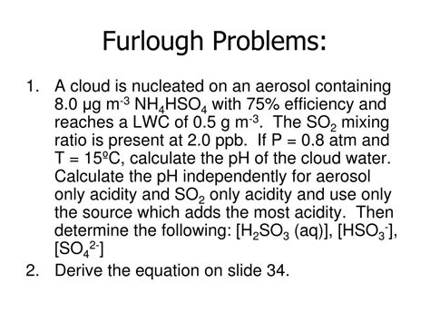 problems with furlough