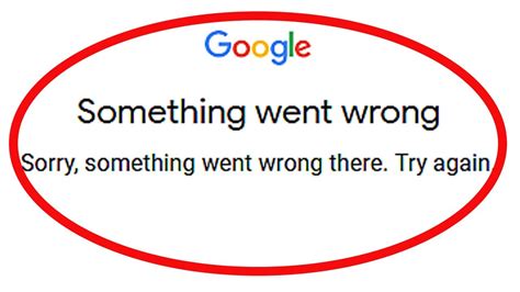 problems with google search