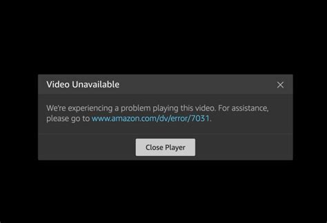 problems with prime video streaming