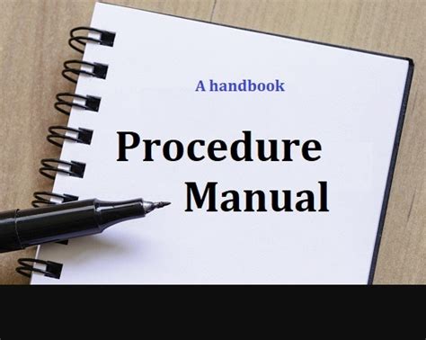FREE Procedure Manual Samples in PDF