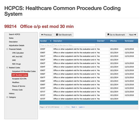 procedure code 99214