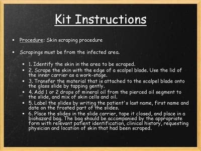 Procedure For Skin Scraping