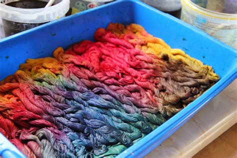 Procedure Of Dyeing Threads