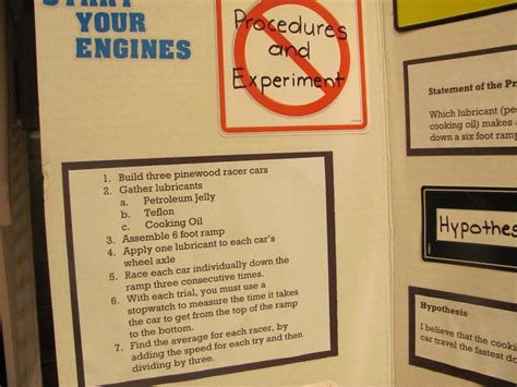 procedure science project meaning
