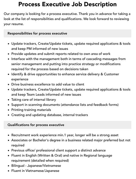 process executive meaning in marathi with example