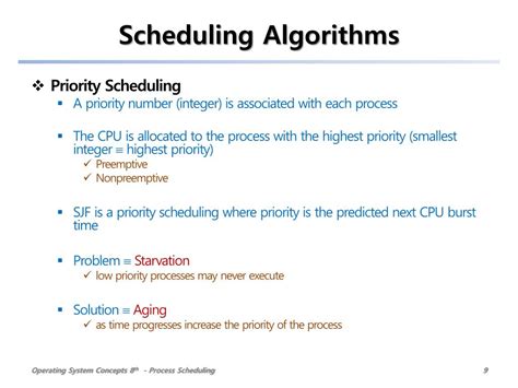 process scheduling algorithms in os ppt
