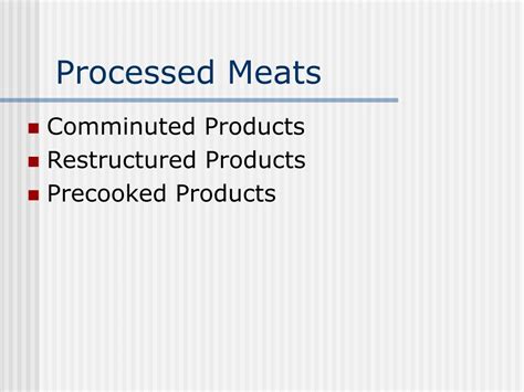 Processed Meat Definition