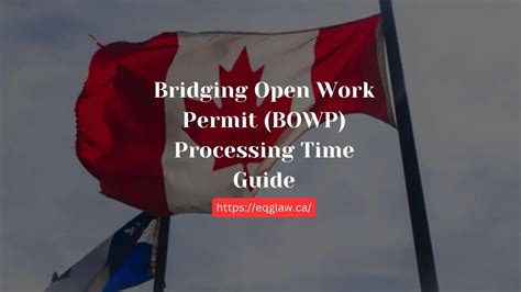 Processing Time Bridging Open Work Permit