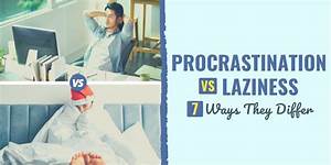 procrastination vs laziness