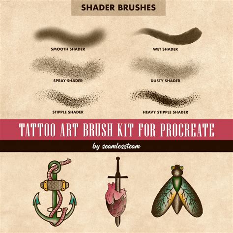 Procreate Brush Sets Tattoo