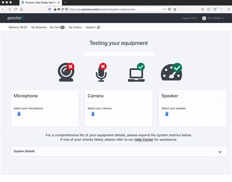 Proctoru Test Equipment Not Working