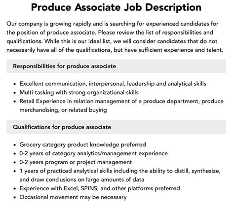 Produce Associate Vs Grocery Associate