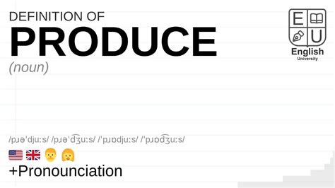 Produce Meaning Example