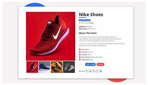 Product Detail Page Design With Image Slider | HTML, CSS & Vanilla JS