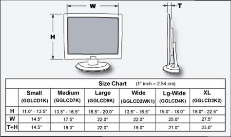 product label monitor size