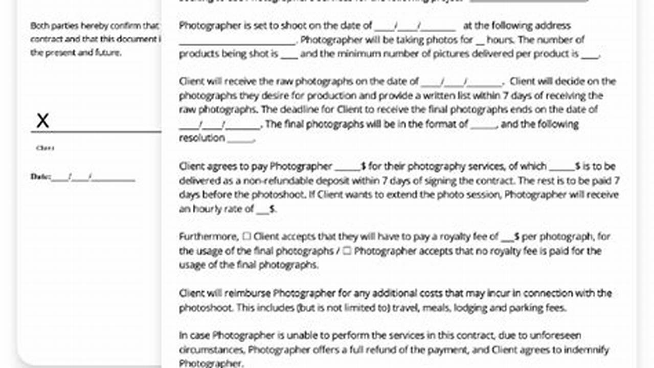 Product Photography Contract: A Comprehensive Guide