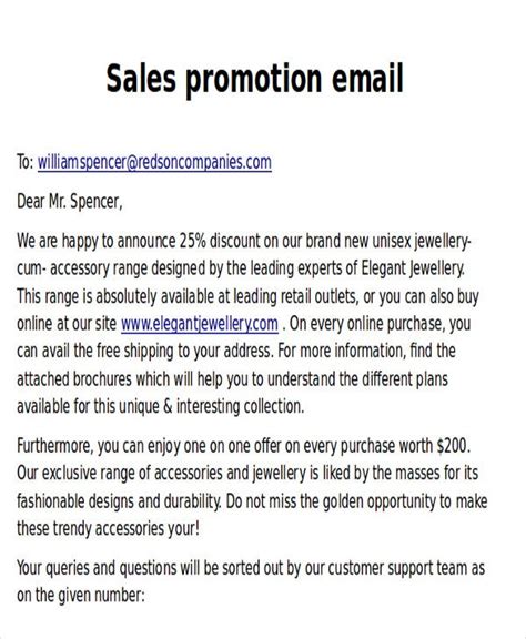 Product Promotion Email Template