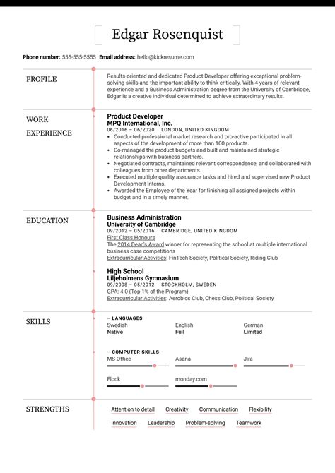 elyricsy.biz:product development resume skills