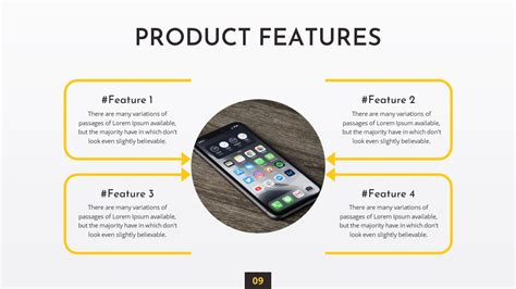 Product Features Slide Template