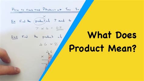 Product In Math Mean Definition