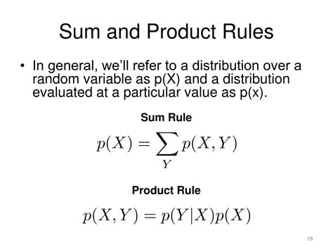 Product Rule And Sum Rule