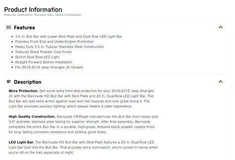 Product Writing Examples