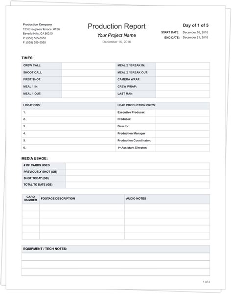 22+ Production Report Templates Docs, PDF, Word, Pages Free