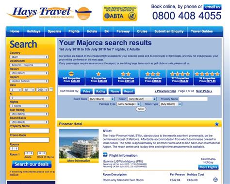 products and services offered by hays travel