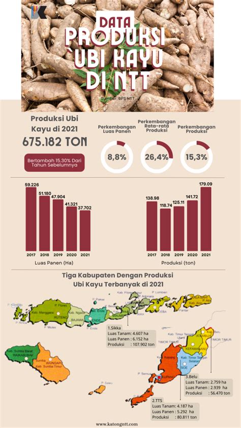 produksi singkong di indonesia 2023