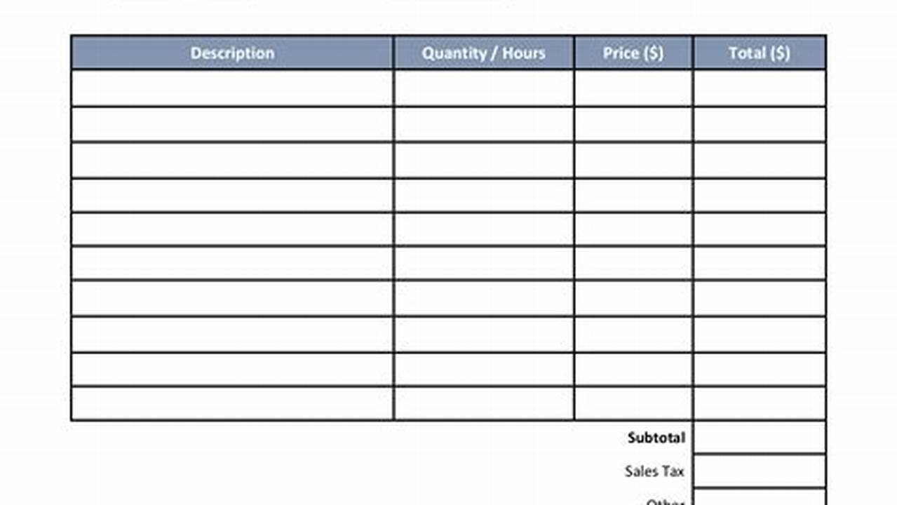 Professional Art Invoice Template: A Guide to Creating and Using
